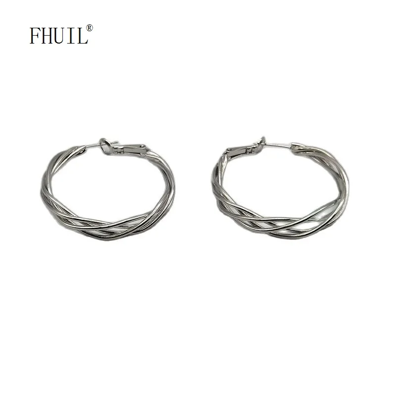 

Large Hoop Earrings for Women 2023 Trending Personality Design Korea Style Fashion Ear Piercing Pendientes Jewelry Gift New In