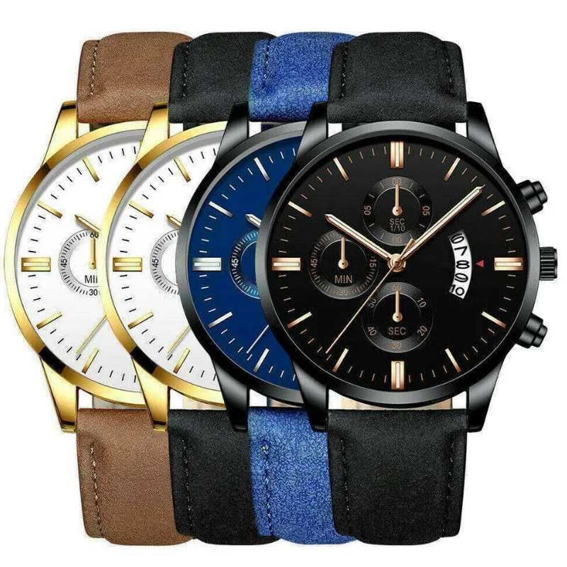 

Женские модные часы из нержавеющей стали кожа кожаные ремешки кварцевые аналоговые часы Classic Wrist Watches Gift Watch