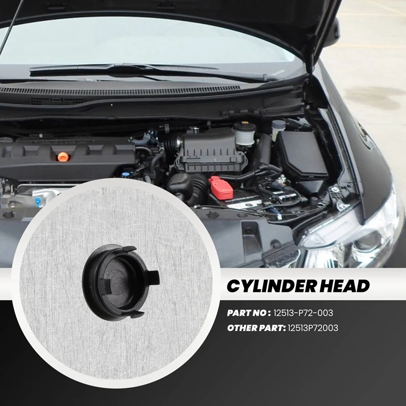 Honda Civic 실린더 헤드 리어 캠, 타이밍 플러그, 도장 포함, 12513-P72-003, 2 개