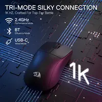 Redragon M916 STD 3-Mode Wireless Gaming Mouse, 49G Ultra-Light 24K DPI Mice w/Ergonomic Natural Grip Build - Image 3
