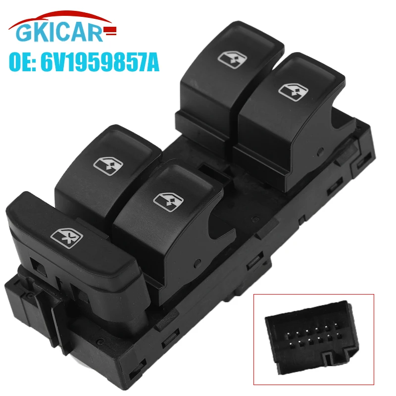 

Электрический главный выключатель стеклоподъемника 6V1959857A на 12 контактов для VW Volkswagen Skoda Fabia Rapid 2013-2020