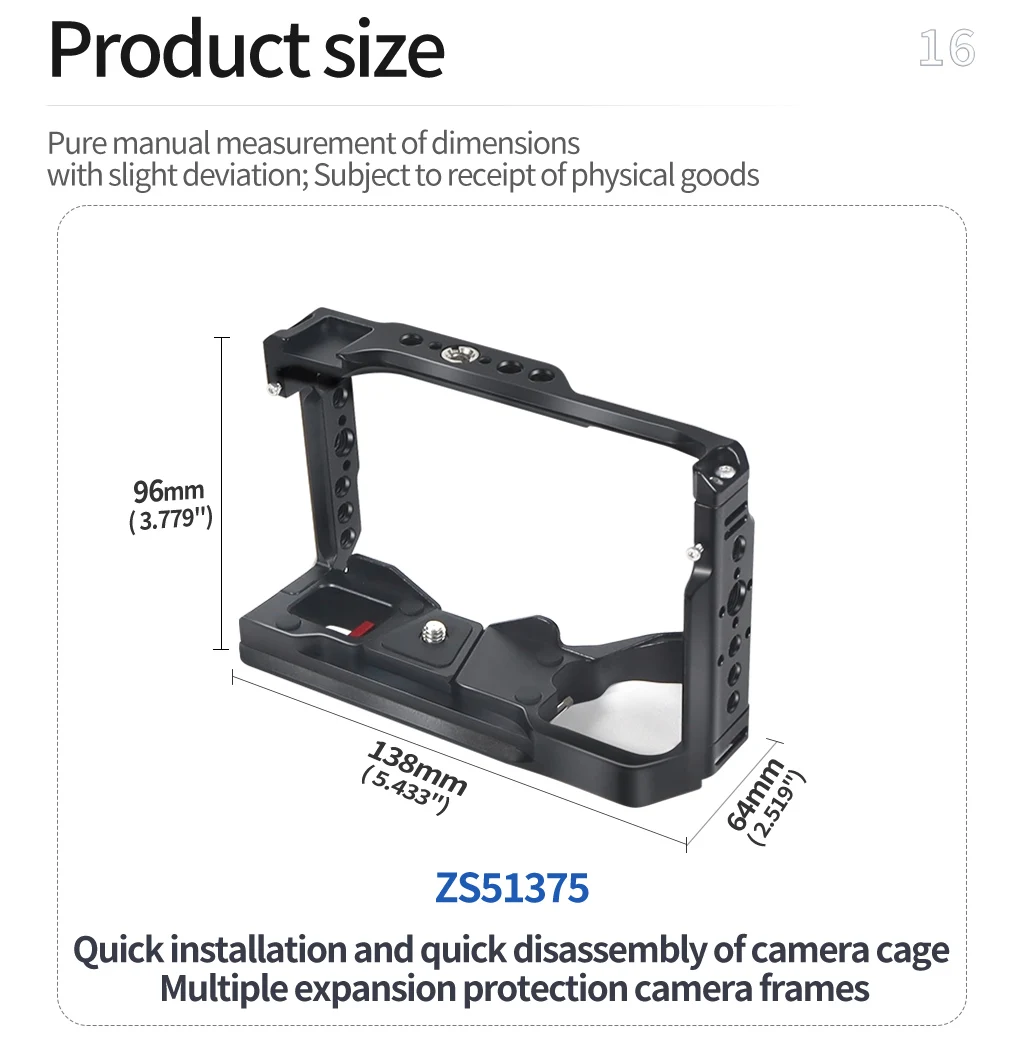 A6700 dslr Kamera käfig Rig Top Griff Kalt schuh halterung Mikrofon Blitzlicht halterung für Sony A6700 Stabilisator halter – Detail 21