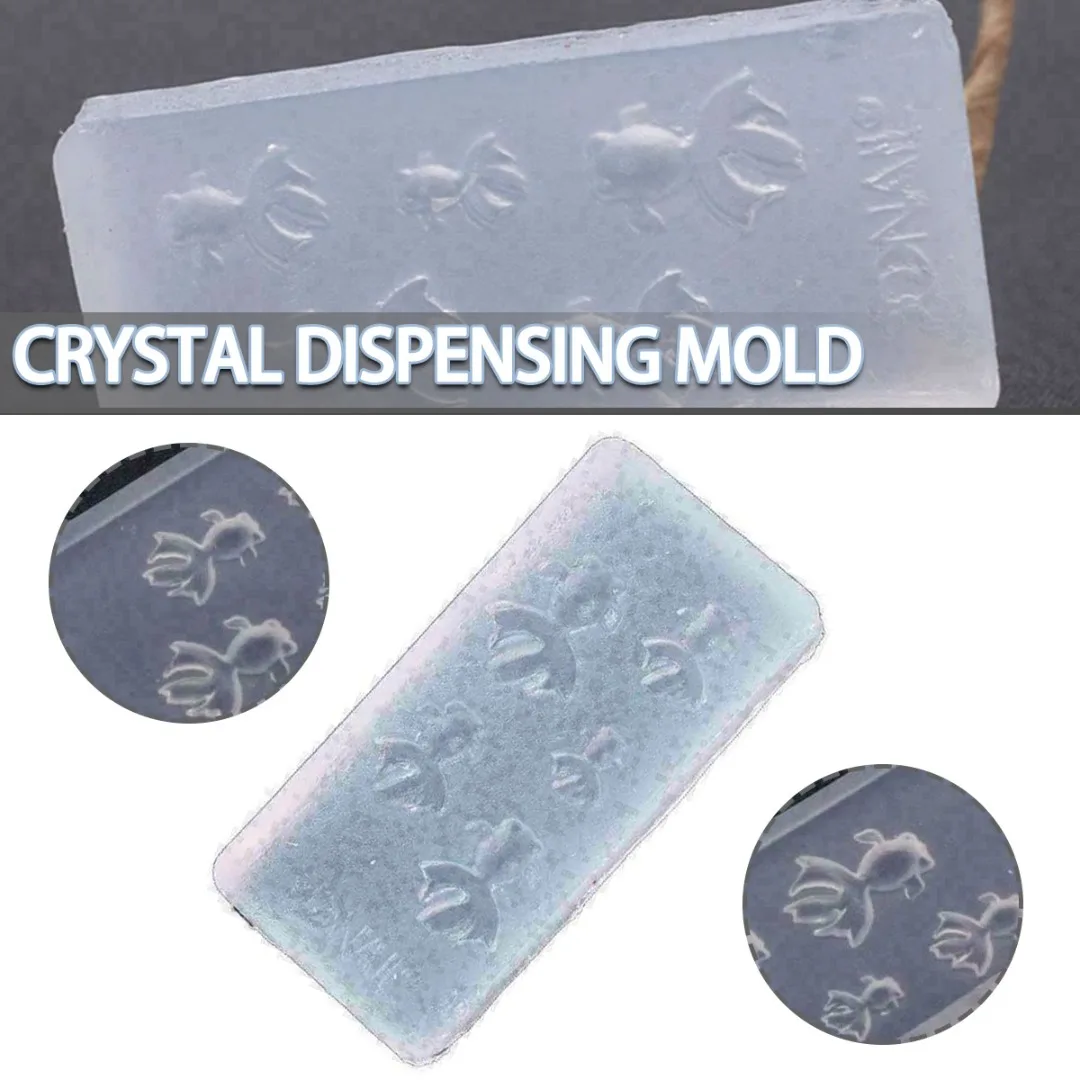 

Mini Size Goldfish Pendant Silicone Mold Fish Charms Epoxy Resin Mold Ornaments DIY Jewelry Earrrings Necklaces Making Tool
