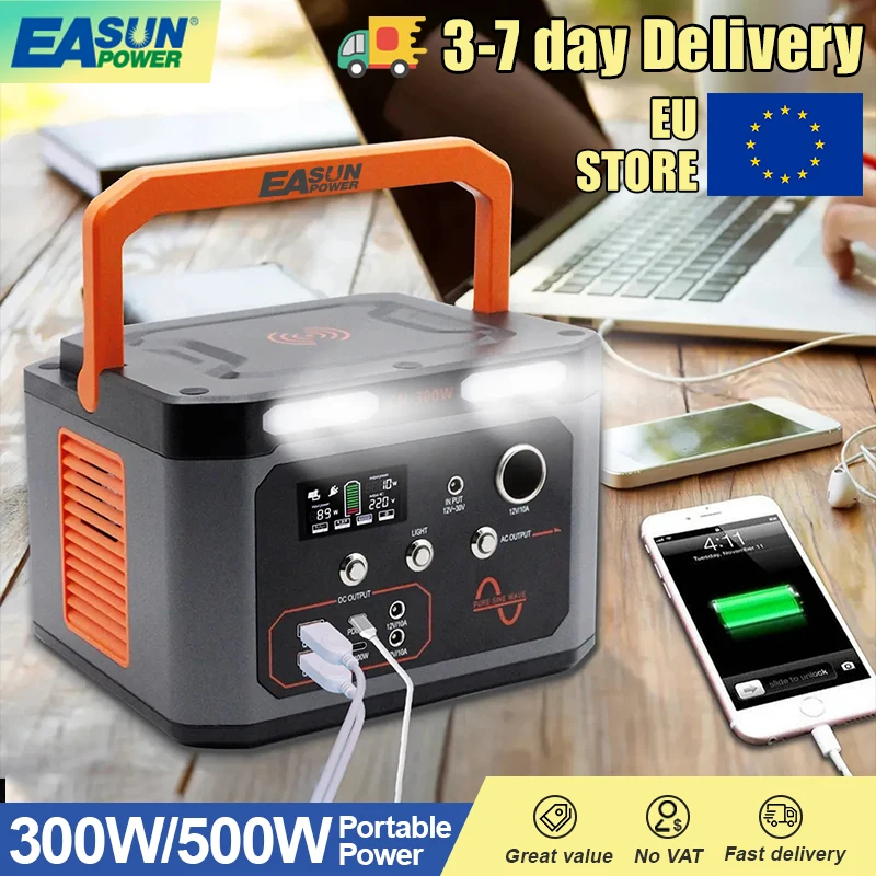 500w/3000w/6000w Mini Solar Plant Portable Power Station 110v/220v Battery  For Homes - Solar Generator - AliExpress