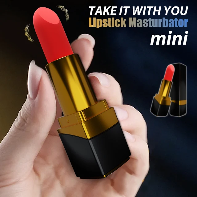 Bullet Lipstick G-Punkt-Vibrator, Lippenstift-förmige Spitze mit 10 Vibrationsmodi, diskreter Tasche für Damen, Klitoris, wiederaufladbar