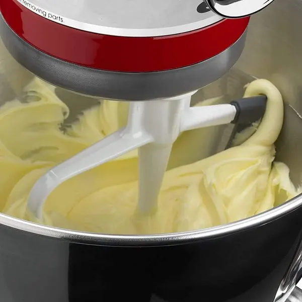 KitchenAid 틸트 헤드 스탠드 믹서용 플렉스 엣지 비터 플랫 비터 보울 스크레이퍼 4.5-5쿼트(실리콘 엣지 포함)