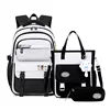 Backpack 3Pcs/Set for Girls Large Capacity Middle Schoolbag Student Schoolbag Set School Backpack Bags for Teenage Students Bag 3