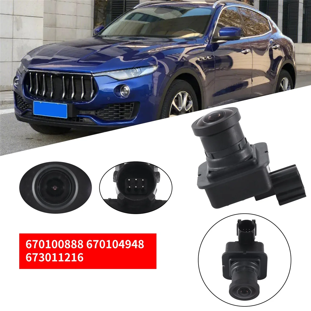 Car Rear View Camera Backup 670100888 670104948 673011216 for Maserati Levante-4WD Parking Assist Camera