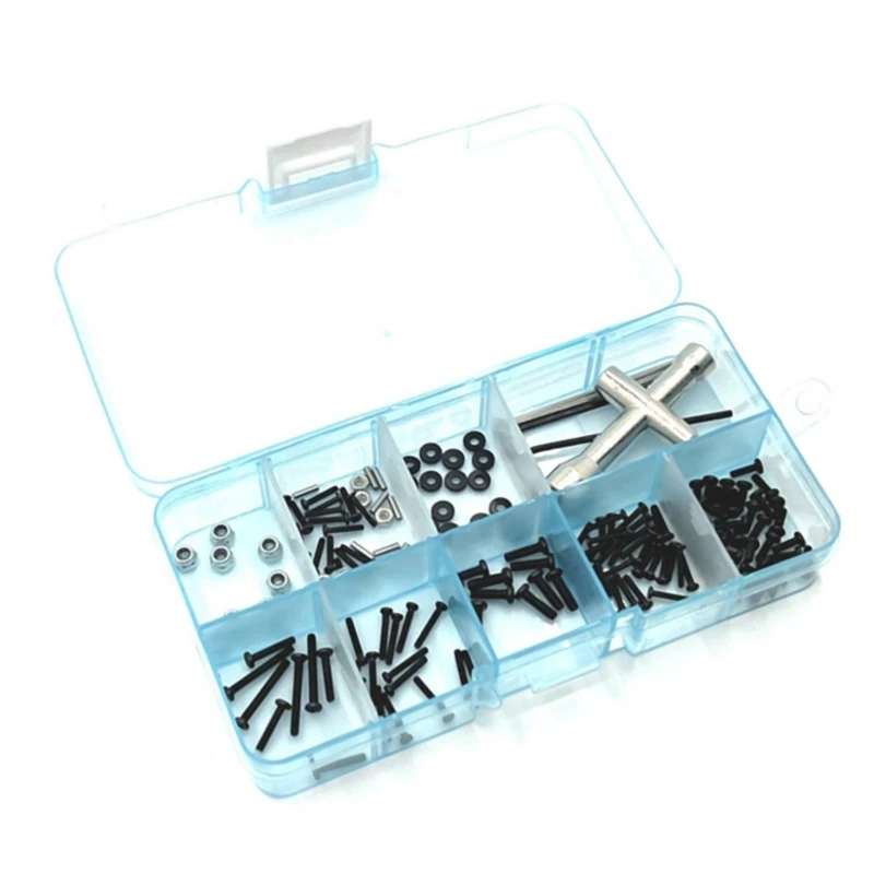 

M1.6 M2 Screws Fastener Kit Sleeve Hex Wrench Repair Tools For Xiaomi Suzuki Jimny 1/16 RC Crawler Car Parts Accessories-Drop Sh