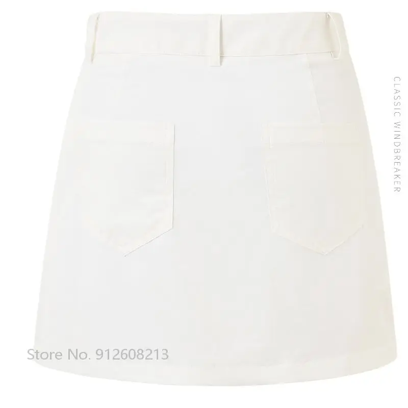 Women Skirts Golf Shorts Women Anti-exposure Golf Mini Skirt Patchwork Golf Pleated Skirt Ladies High Waist Tennis A-lined Culottes Quick-dry Slim Skort
