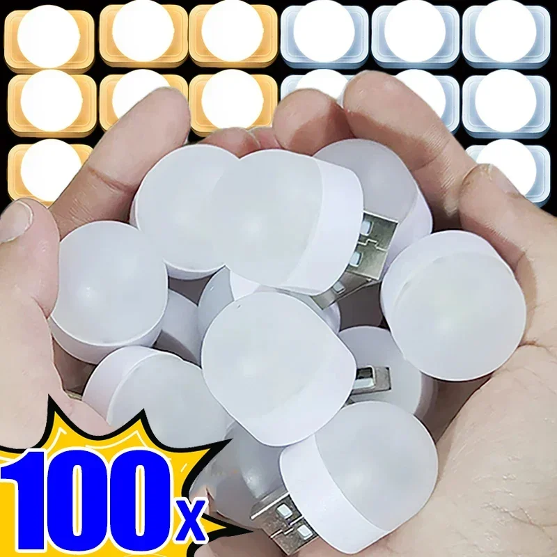 1/100pcs USB Night Light for Book Reading led night light night light led night lamp led reading lamp