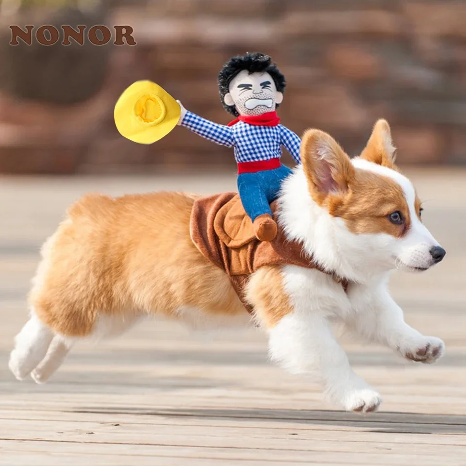 Funny Cowboy Dog Costume 1