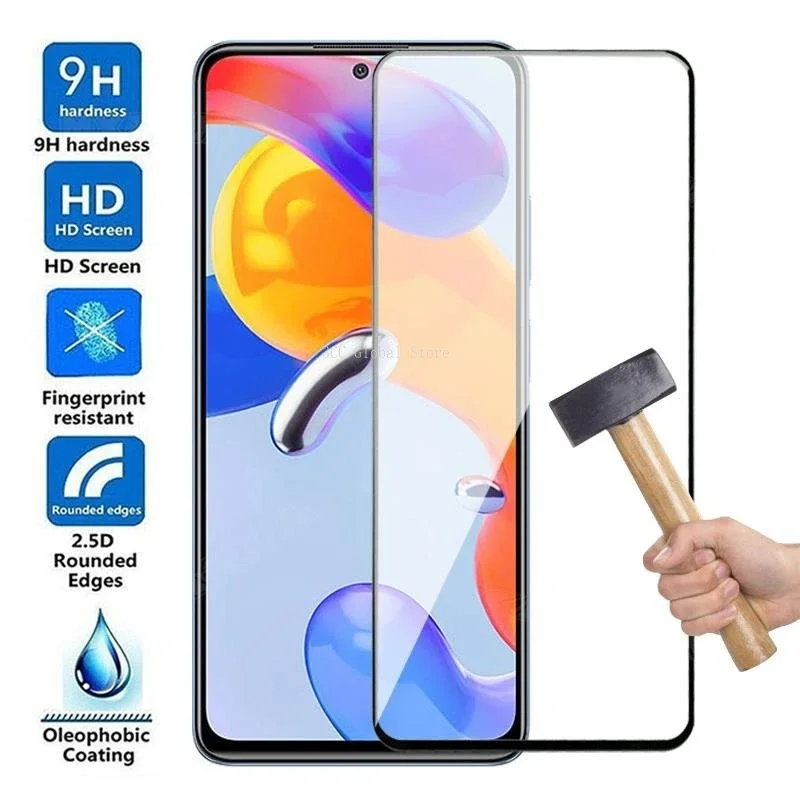 

100D Tempered Glass For Xiaomi Redmi 12C 10A 10C 11 Prime Screen Protector For Redmi Note 10 12 10T 11T 11R 11SE 11E Pro Glass