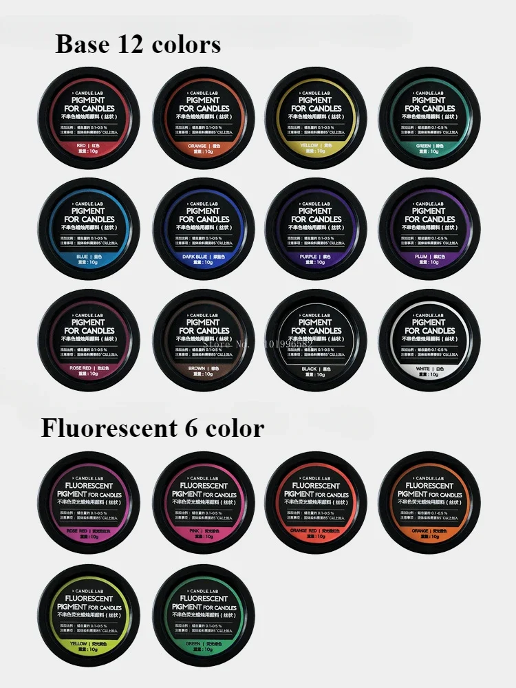 10G/ Box of Scented Candle Solid Filiform Fluorescent Dye DIY Handwork Making Creative Modeling Candle/wax Sheet Dyeing Pigment