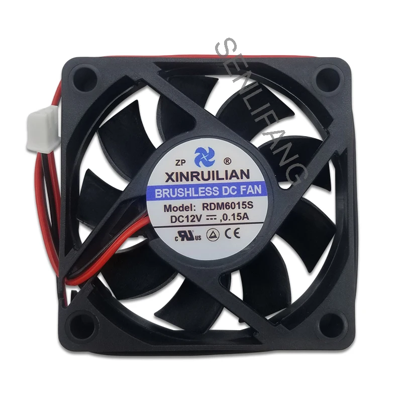 Ventilador de refrigeración para XINRUILIAN RDM6015S DC12V 0.15A 2pin 2