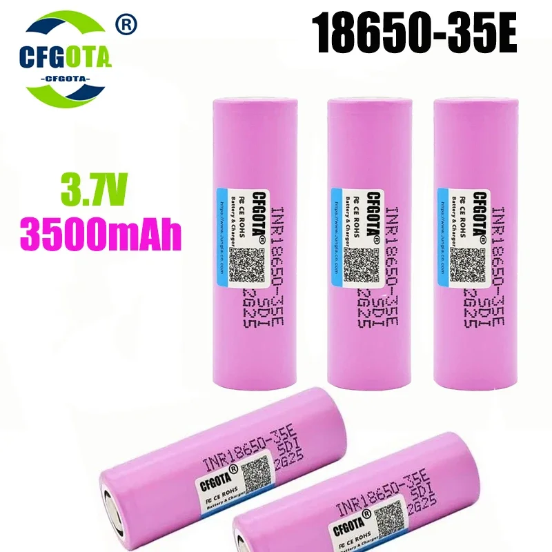 18650 Batteria Neue Originale Inr 18650 3500Mah 25A Scarica 35E Li-Ion 3.7V Batteria Ricaricabile Cacciavite Batteria