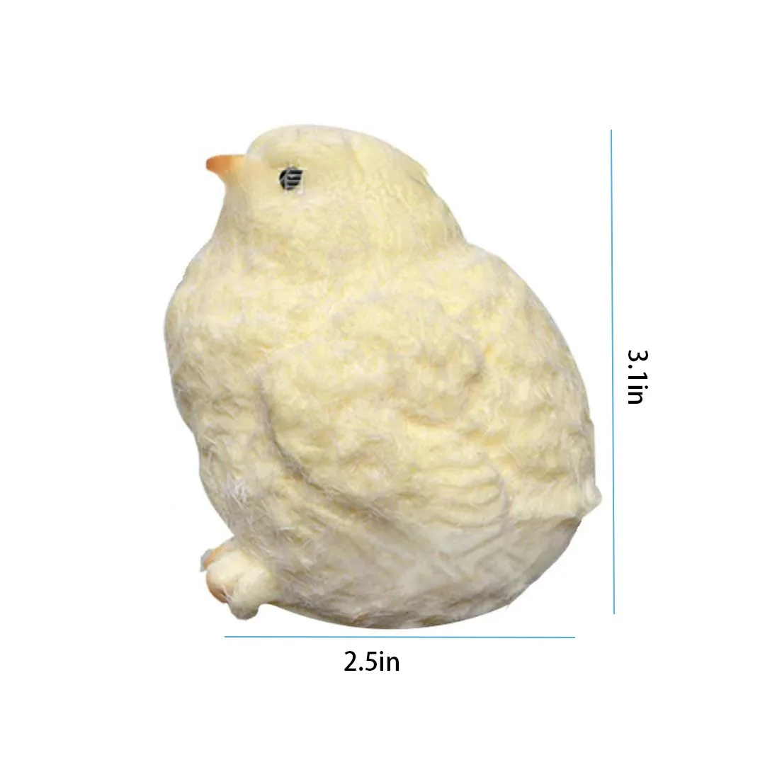 Handmade Yellow Big Chicken Plush Silicone Squishy Pinching Toys Cute Hen Chicks Taba Squeezing Toy Fuzzy Release Hand Stress 5