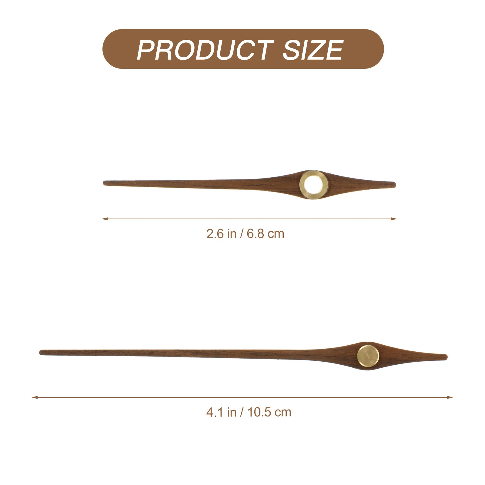 5 Sets Clock Hands Wooden Pointers Durable Home Decor Quartz Wall Clock Accessories Craft Parts Replacement Kit