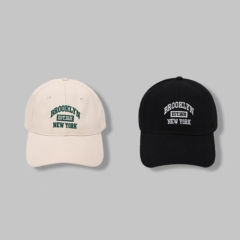 Letter Embroidered Baseball Cap For Women Spring Summer Korean Style Adjustable Duckbill Cap baseball cap