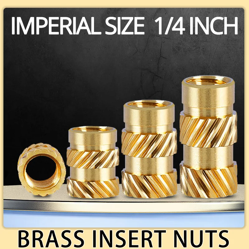Brass Hot Melt Inserts 1/420 Heat Inserts 1/420 1/420 Nut Insert