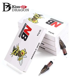 KISS OF DRAGON 10pcs NB Tattoo Needles Cartridge Sterilized Safety Disposable Permanent Makeup Tattoo Suplies RL/RS/RM/M1
