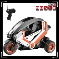 Children'S Three-Wheel Stunt Remote Control Motorcycle Electric Toy 15 Hours/Km High Speed Drift Flip Skill Car 1:8 Model  Gifts 1