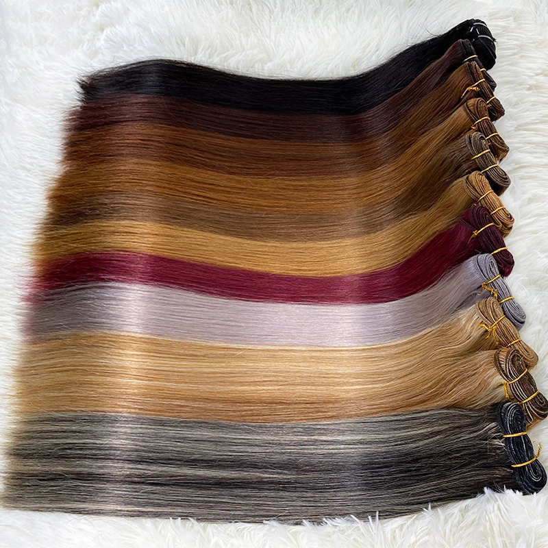 Remy Hair Extension Human Hair Unprocessed Weave Bundles Natural Black Raw Vendor Vietnam Bundles Honey Straight 613