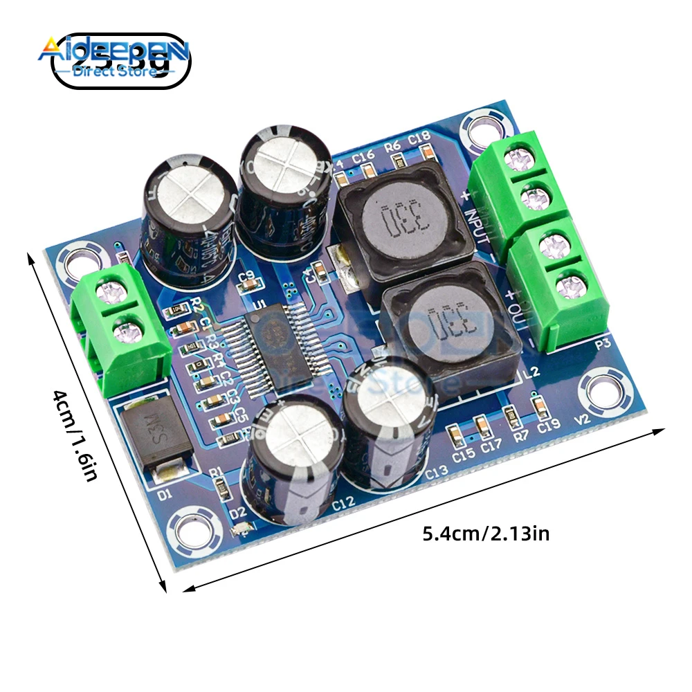 

Mini TPA3118 Digital Audio Amplifier Board Audio Power Amplifier Module Mono 30W DC 10-24V 4-8 ohms
