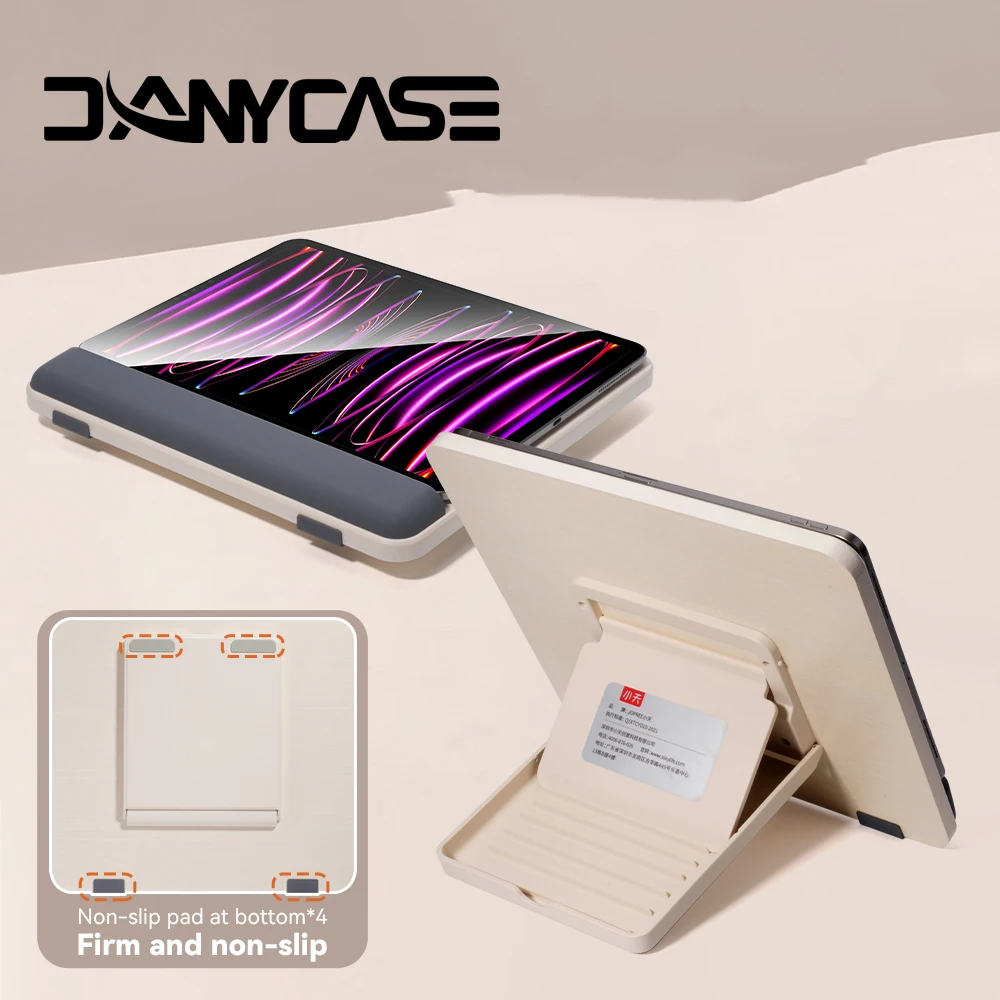Adjustable Multi-Device Tablet and Laptop Stand with Book Holder Functionality