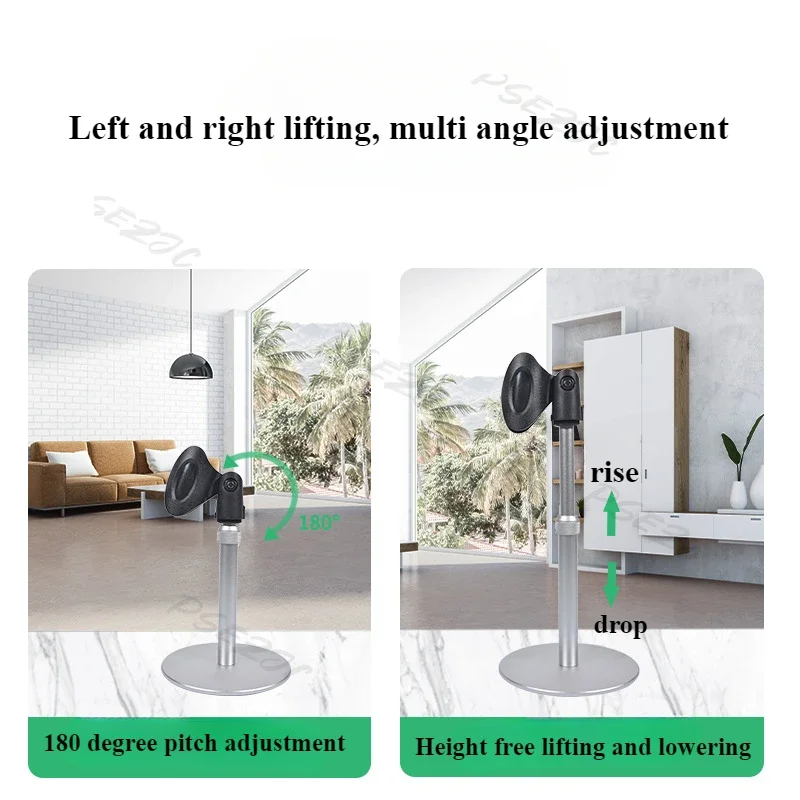 Microphone Stand Metal Desktop Adjustable for Speech Conference Live Streaming Dynamic Microphone Stand