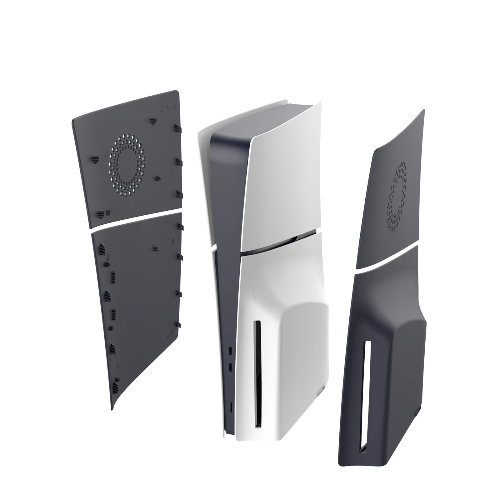 광학 드라이브 버전 게임 콘솔, 쉘 교체 하우징, 통풍구 포함, Ps5Slim 콘솔에 적합