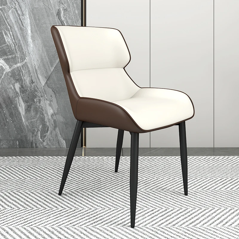 

Bedroom Metal Chair Luxury High Ergonomic Modern Funky Dining Chairs Lounge Makeup Chaise Salle A Manger Furniture Dining Room