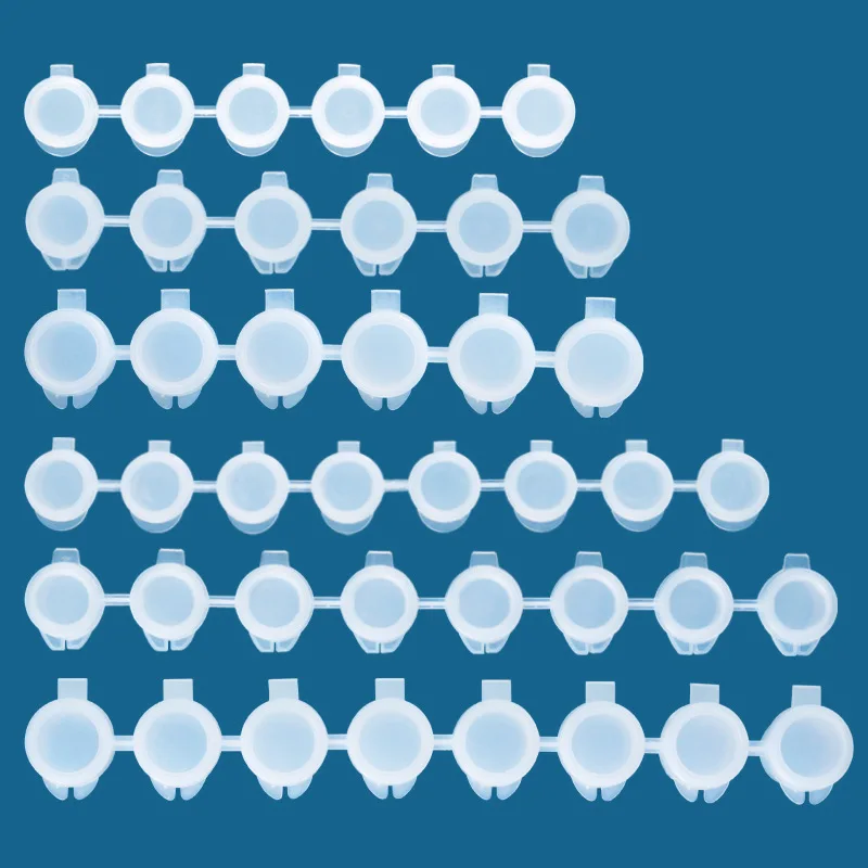 10/28 Strips 2/3/5/10ml Empty Paint Strip Paint Cup Pots Mini Strips