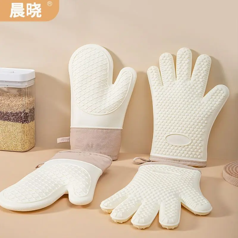 

Hot Glove Heat Insulation Thickened Silicone Baking Milk for Kitchen Oven High Temperature Non-Slip Hot Microwave Oven Baking