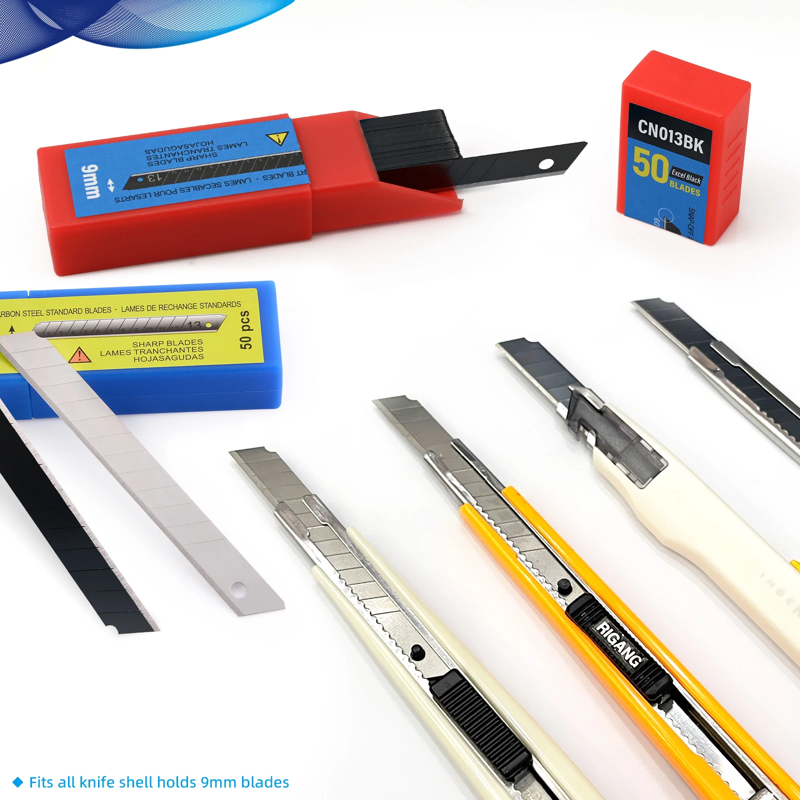 30/60 Degree Snap Off Utility Knife Blade 9mm Carbon Steel Replacement Blade Refills Car Covering Film Vinyl Cutting Tool EHDIS