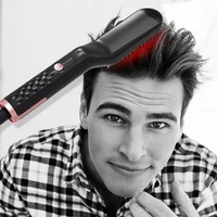 Hair Straightening Irons Beard Grooming Kit Boy Multifunctional Men Beard Straightener Styling Professional Brush Hair Hot Comb 1