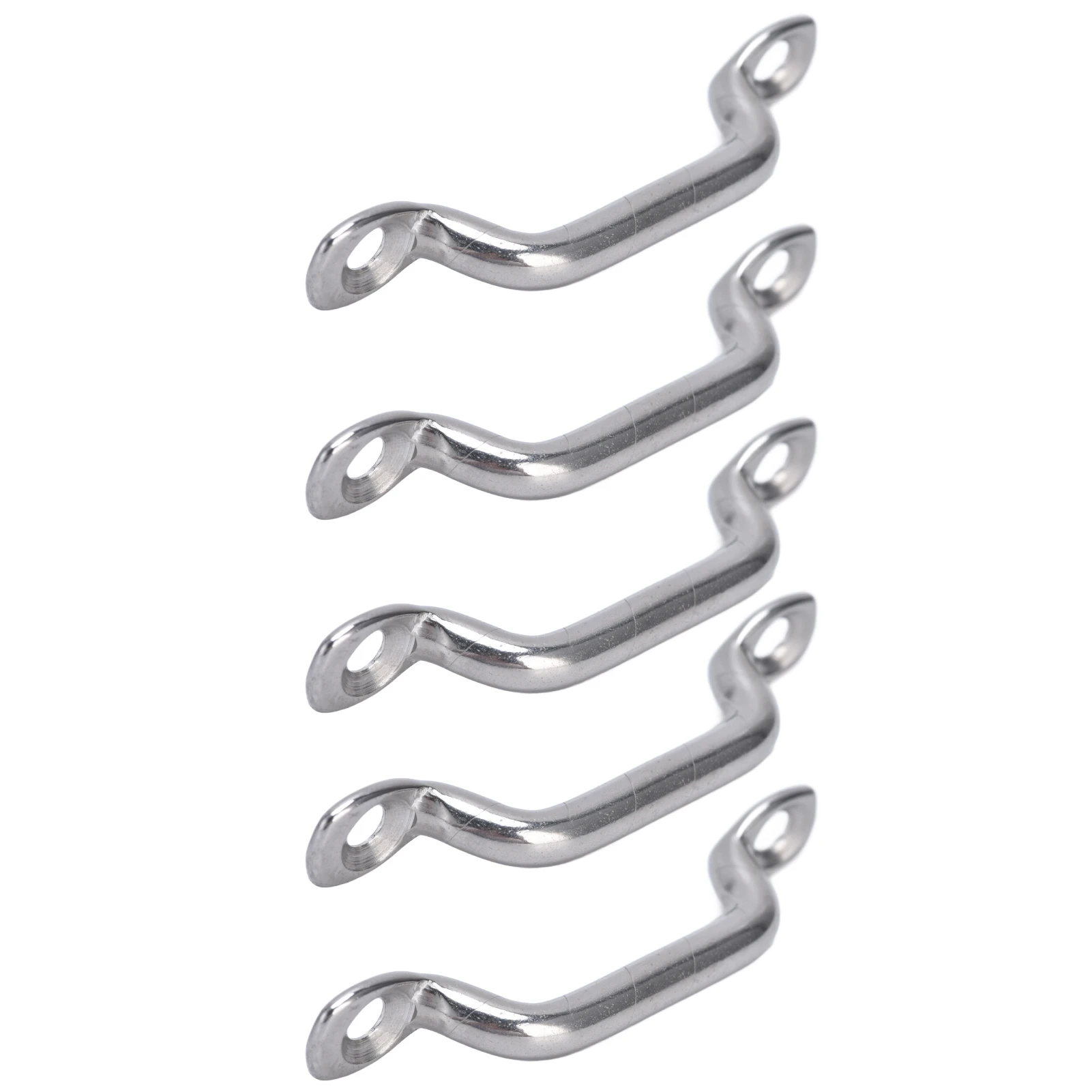 10Pcs Boat Top Pad Eye Deck Loop Tie Down 316 Stainless Steel Set Kit for Fixing Boat Top Pad Eye Eye Strap Pad Eye Top Pad Eye