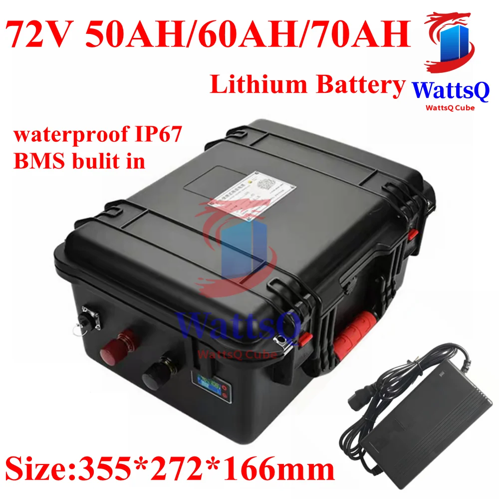 

lithium li ion polymer 72v 50Ah 60Ah 70Ah battery pack 3000w BMS for Golf Cart patrol car sightseeing car solar energy storage