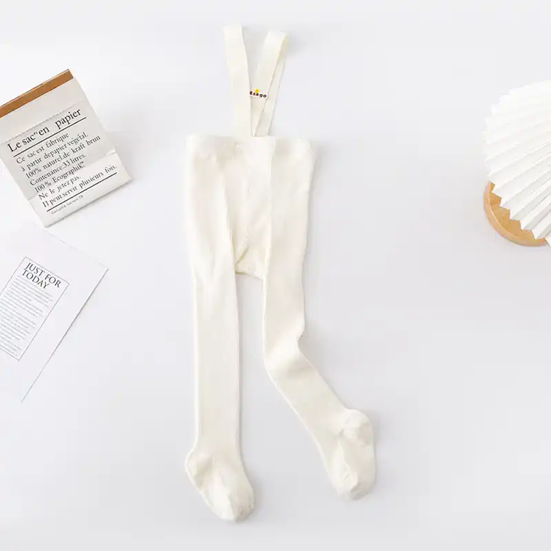 AOOPOO 2 Pack Baby Plain Leggings Toddler Cotton Ribbed