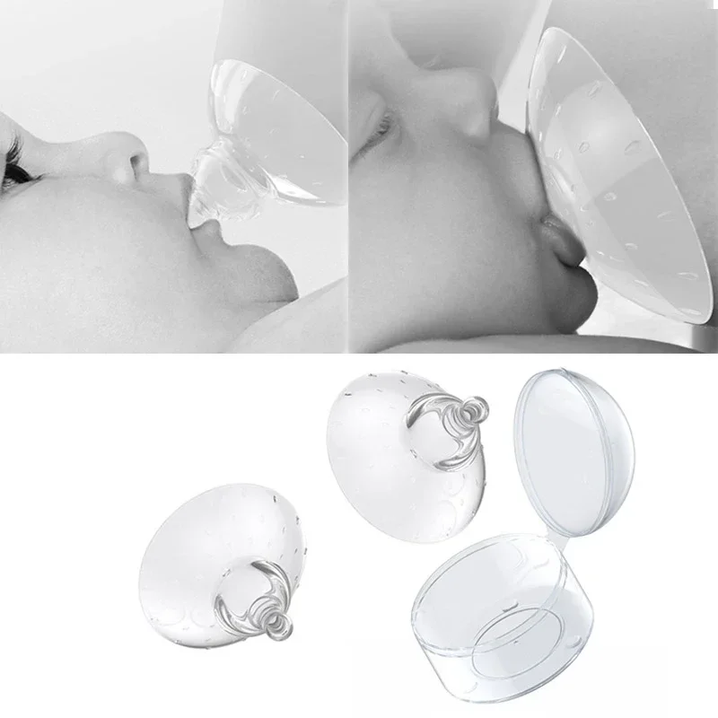 Silicone Nipple Protectors Feeding Mothers Nipple Protection Cover Breastfeeding Mother Milk Portable Nipple Anti-overflow 4