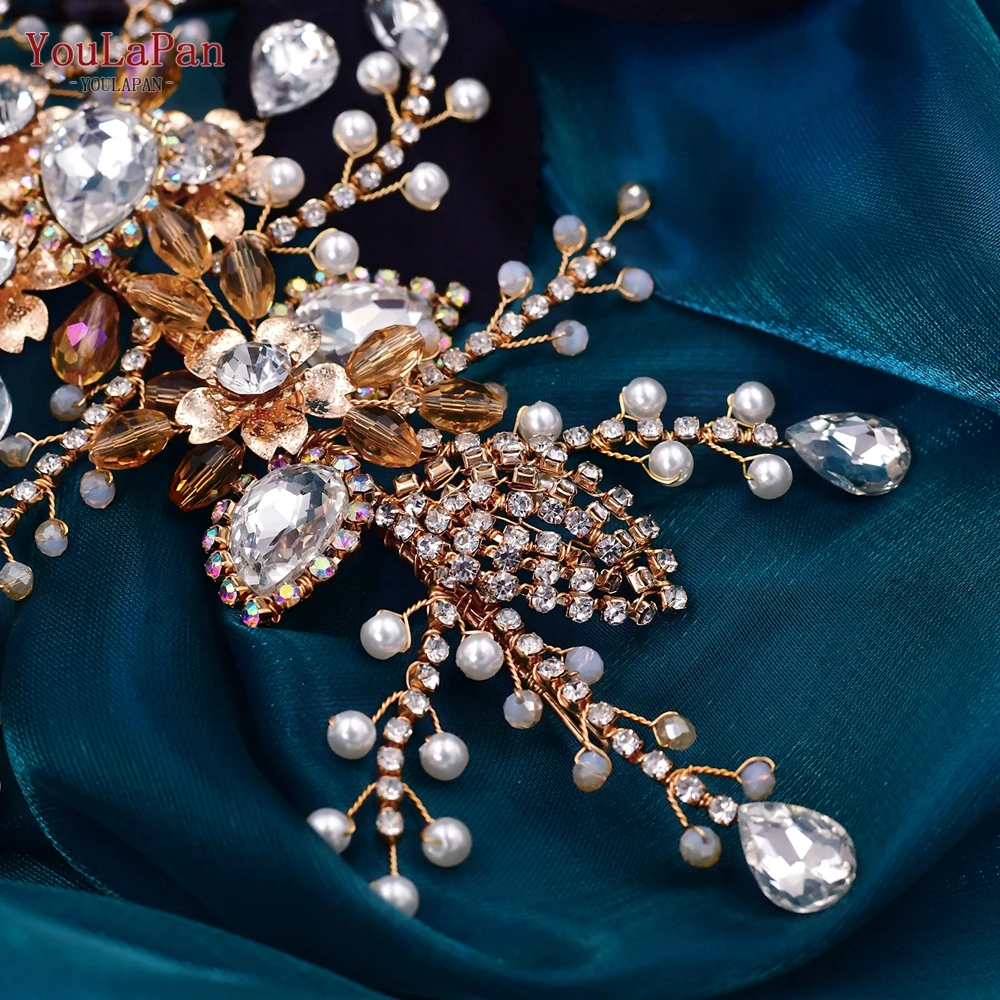 Diadema De Corona De Cristal De Gelatina Colorida De Bronce Barroco, Tiaras De Reina Real, Accorios Para El Cabello De Boda, Diadema De Dfile De Diamant De Imitación - AliExprs 320