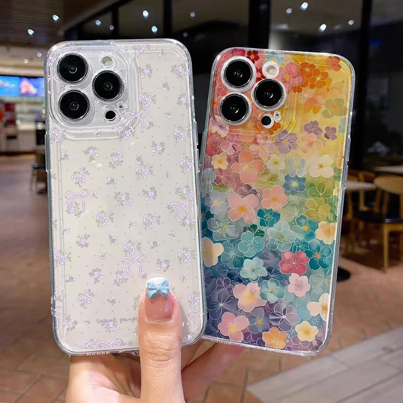 Butterfly & Flower Plant Decorative Phone Case Cover