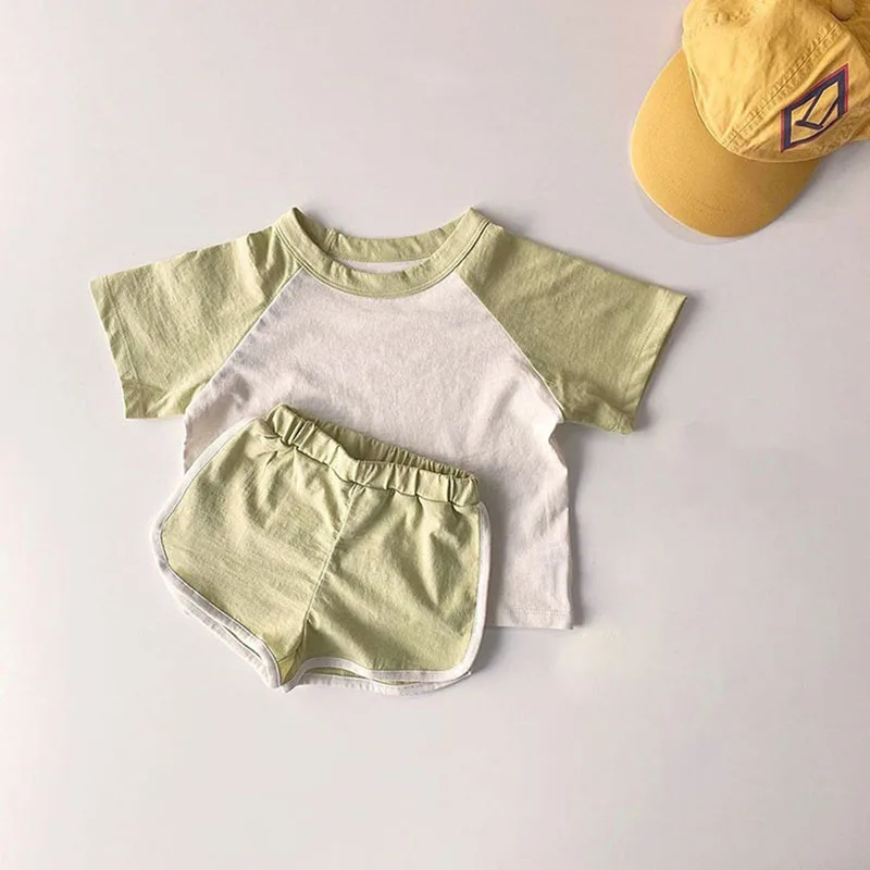 Summer Baby Sports Set Casual Clothes Tshirt Shorts