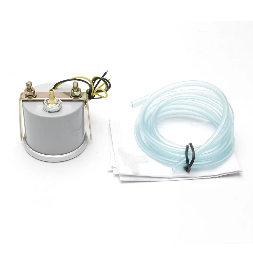 Automotive Pressure Gauge 2"52mm 12V Car Auto Vacuum Gauge-30~0 In.Hg Displaying Smoke Lens Racing Car Vacuum Meter White LED