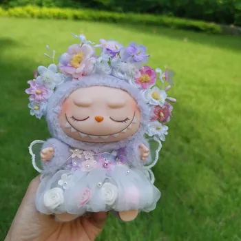 Alternative view of V1 V2 Blind Box Labubu Doll Flower Fairy Dress