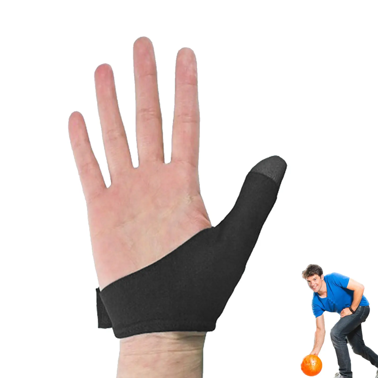 Bowling Accessories Bowling Thumb Covers Bowling Thumb Gloves For Right Hand Grip Protection Glove Finger Sport Protective Grip Sleeve