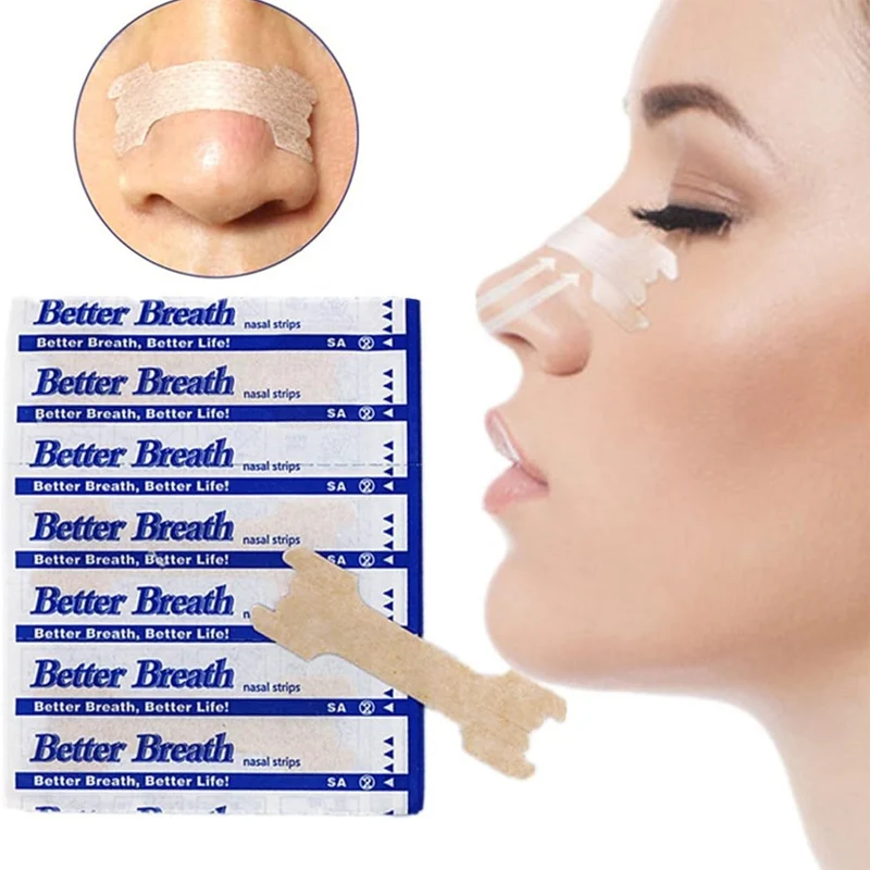 Nasal strips 20/50/100pcs Breathing Nasal Strips Right Way Stop Snoring Anti Snoring Strips Easier Better Breathe Health Care Sleeping Well
