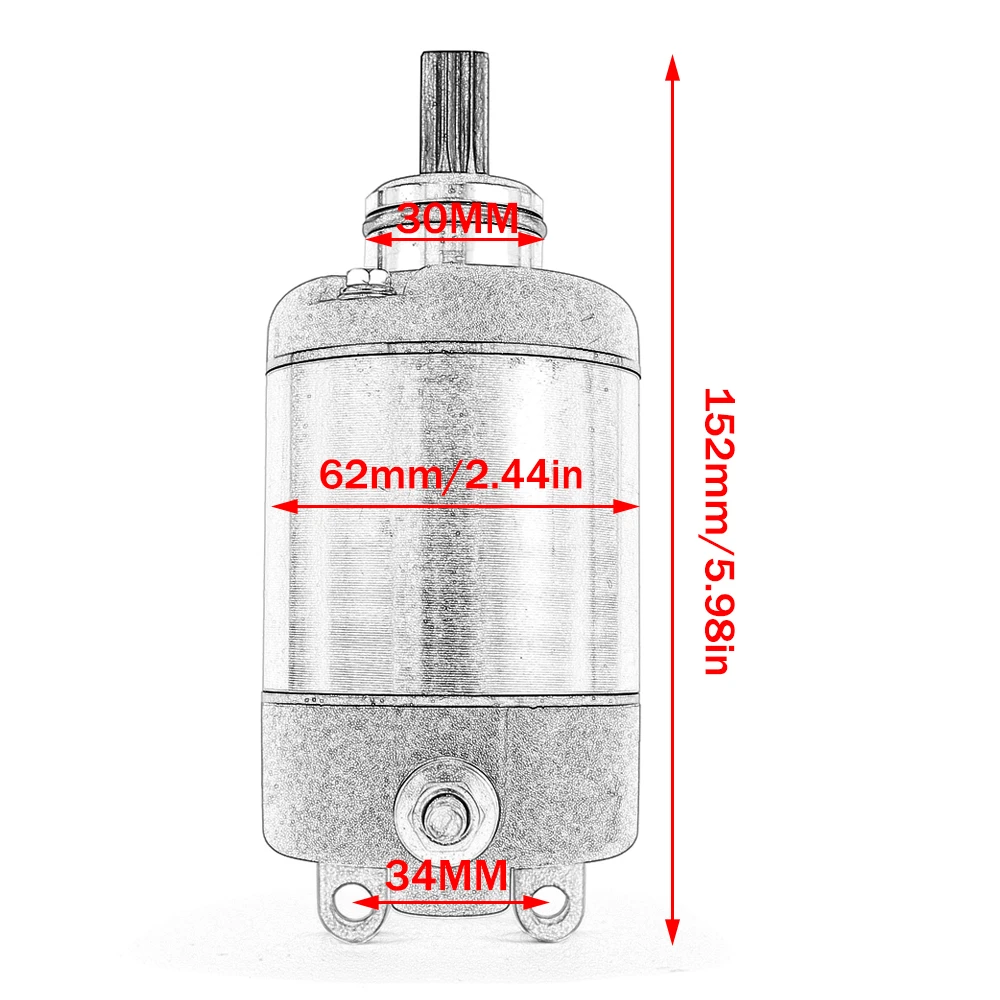 31200-MEE-D00 Starter Motor for Honda CBR600 CBR600RR 2003 2004 2005 2006