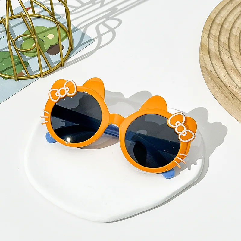 New Children's Lovely Sunglasses Baby's New Bow Fashion Sunvisor Sun Glasses Summer Girl Cat Kitty Eyewear Kids Cute_voghion.com