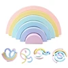 DIY Rainbow Building Blocks Creative Stacking Balance Game Arched Building Blocks Montessori Early Childhood Education Toy Gift 1